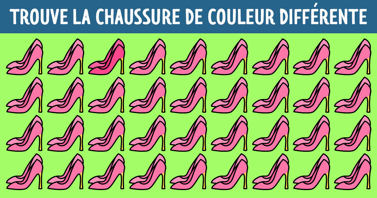 Test : Combien de temps il te faut pour trouver les icônes de couleur différente ?