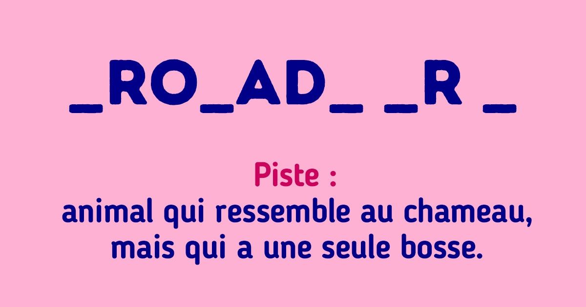 Test : trouve les lettres qui manquent dans ces 20 mots