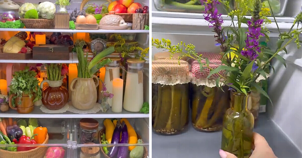 Bougies, fleurs et objets déco en tout genre dans le frigo : Le “fridgescaping” devient la nouvelle tendance TikTok Bougies, fleurs et objets déco en tout genre dans le frigo : Le “fridgescaping” devient la nouvelle tendance TikTok