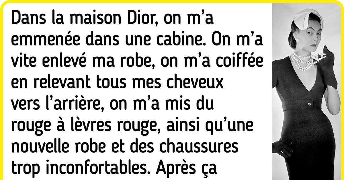L’histoire d’une jeune femme qui a dû travailler comme plongeuse, mais qui a fini par être la muse de Christian Dior