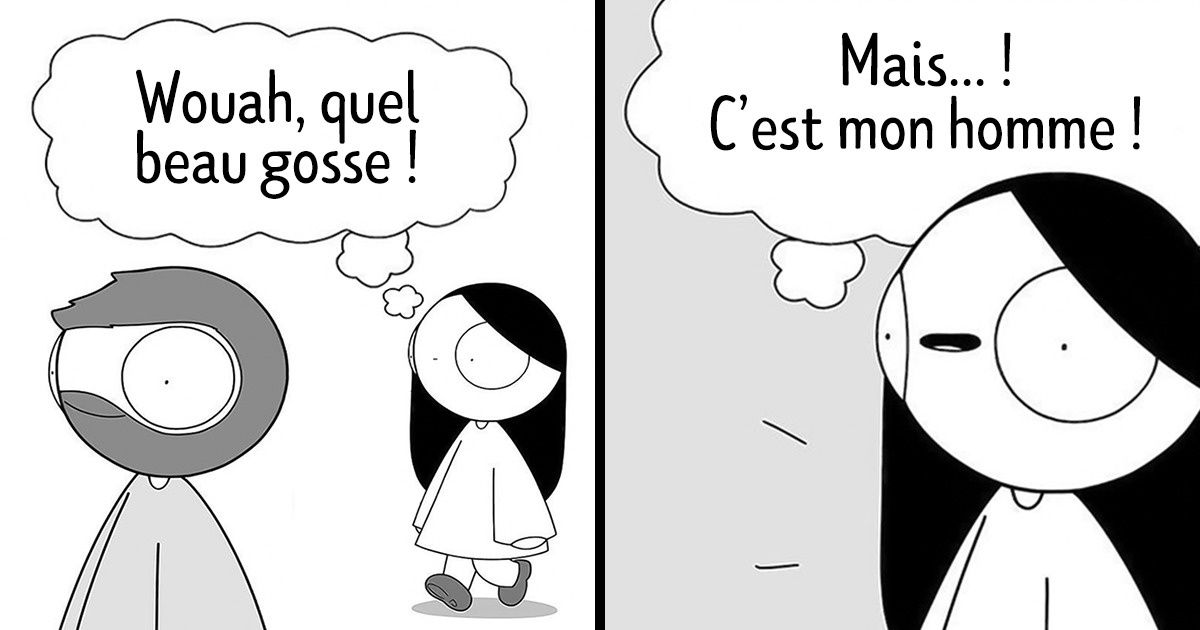 16 bandes dessinées qui racontent l’histoire d’une fille folle amoureuse de son homme