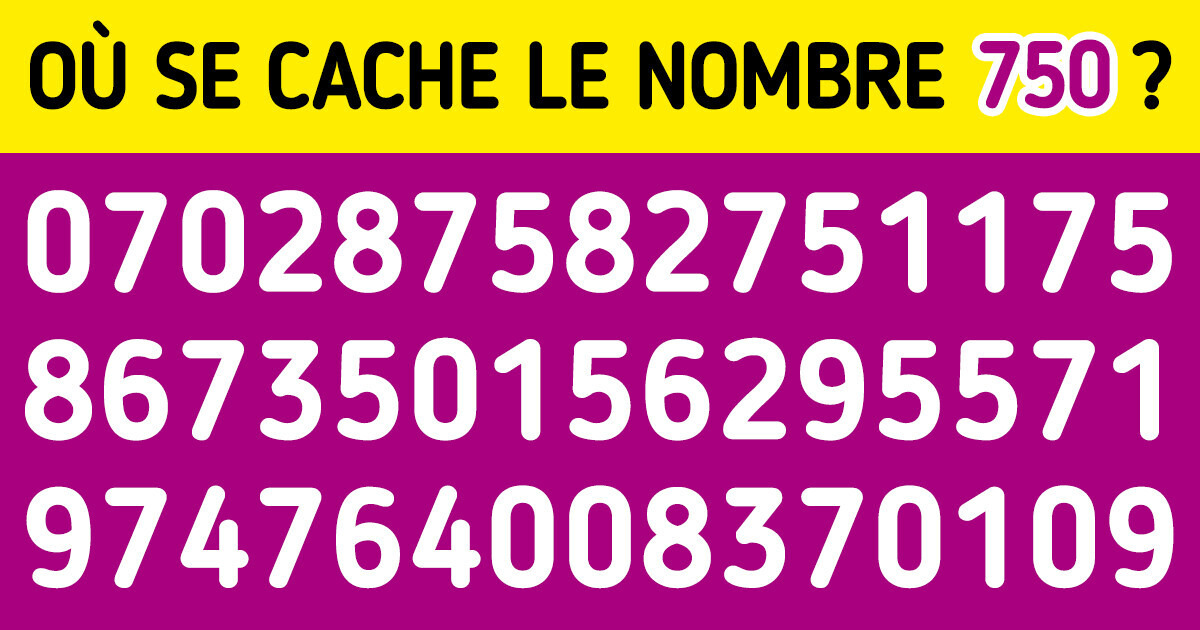 10 Énigmes visuelles pour voir si tu peux repérer des détails sans utiliser de loupe