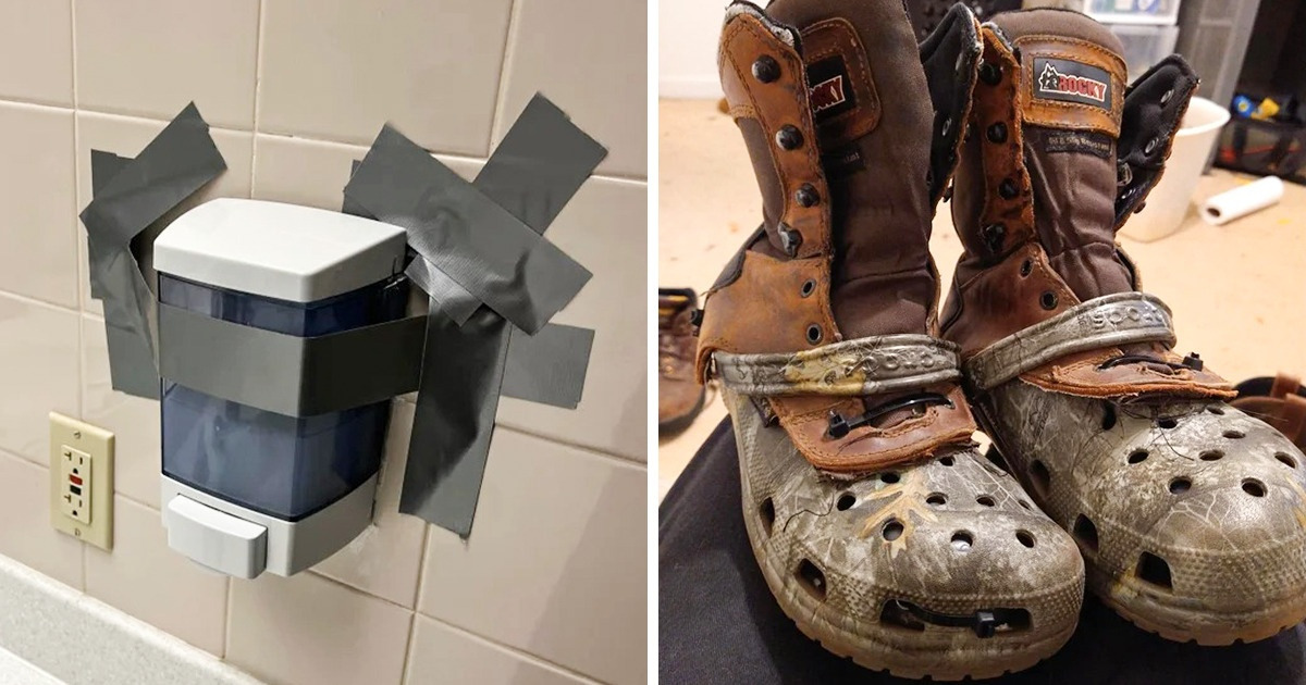 24 Personnes qui ne font aucun effort pour réparer proprement leurs objets