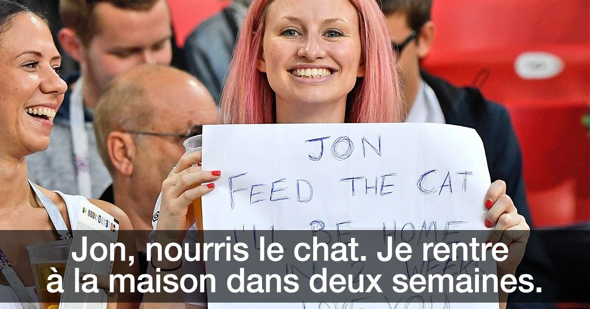 15 Pancartes visibles lors de la coupe du monde dont nous nous souviendrons sûrement plus que des plus beaux buts