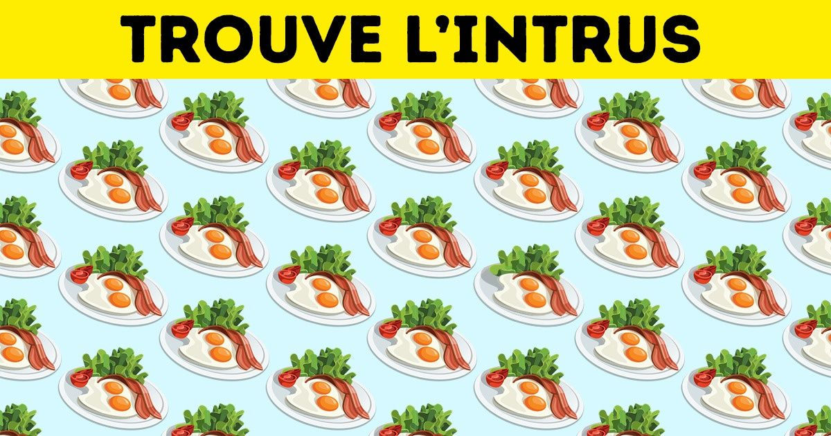 Test : Mets à l’épreuve ton sens de l’observation et trouve le plat différent des autres