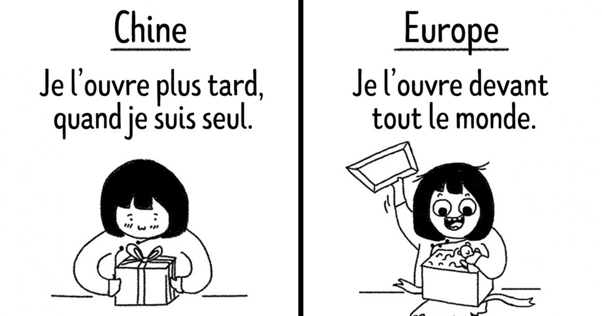 Découvre 25 différences importantes entre l’Orient et l’Occident expliquées dans les illustrations ironiques d’un artiste chinois