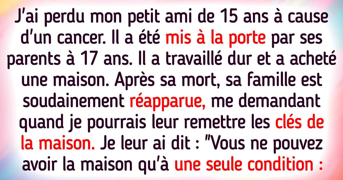 Je refuse de donner la maison de mon défunt petit ami à ses parents Je refuse de donner la maison de mon défunt petit ami à ses parents