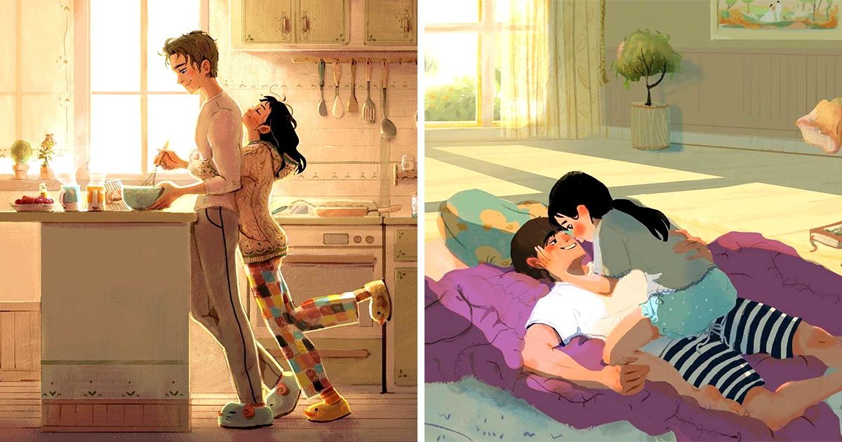 Une artiste coréenne illustre les petits détails qui caractérisent les couples les plus aimants Une artiste coréenne illustre les petits détails qui caractérisent les couples les plus aimants