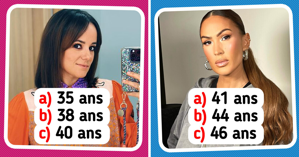 Test : Pourras-tu deviner l’âge de ces célébrités françaises ? Test : Pourras-tu deviner l’âge de ces célébrités françaises ?
