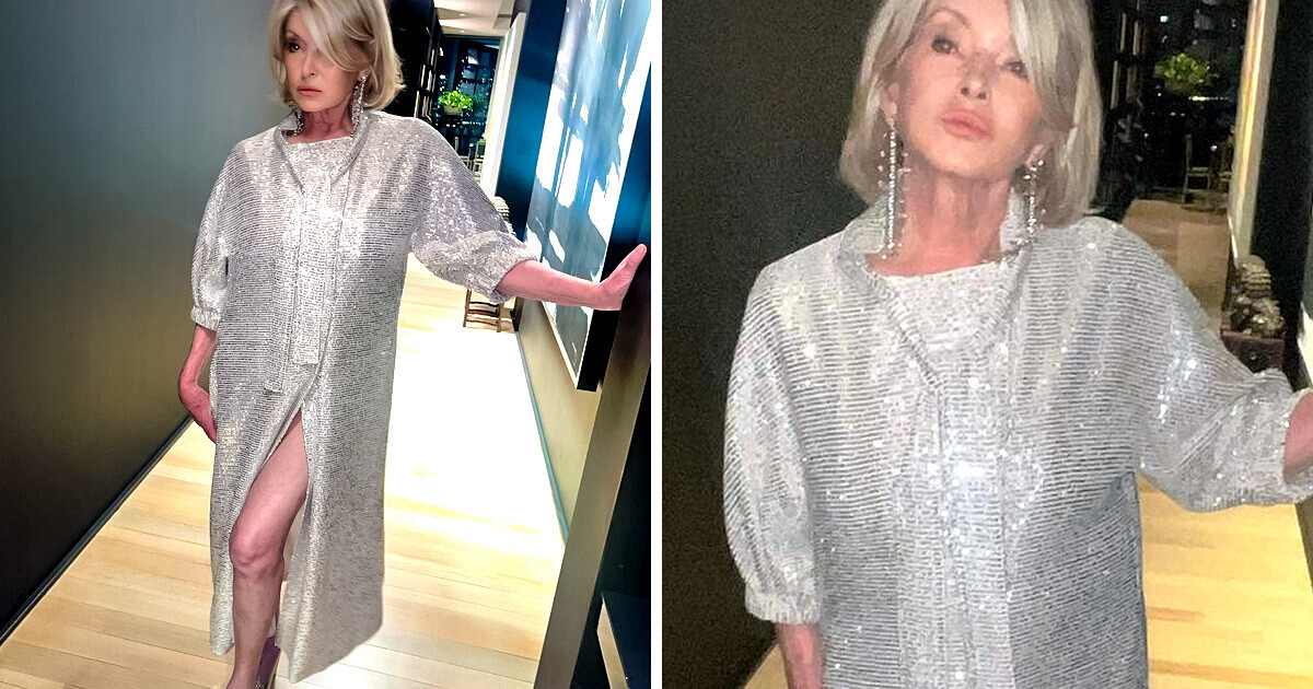 Martha Stewart, 82 ans, apparaît dans une robe argentée avec une fente audacieuse au niveau de la cuisse Martha Stewart, 82 ans, apparaît dans une robe argentée avec une fente audacieuse au niveau de la cuisse