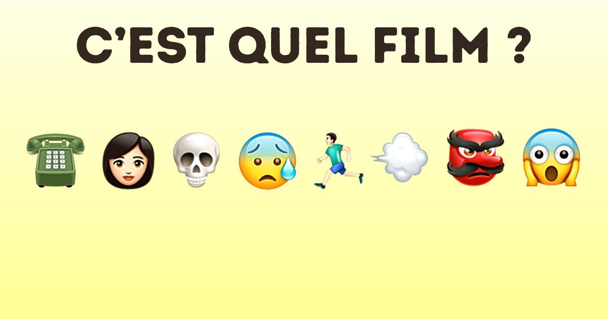 Test : mets à l’épreuve tes connaissances cinématographiques en devinant quel film est caché derrière ces emojis Test : mets à l’épreuve tes connaissances cinématographiques en devinant quel film est caché derrière ces emojis