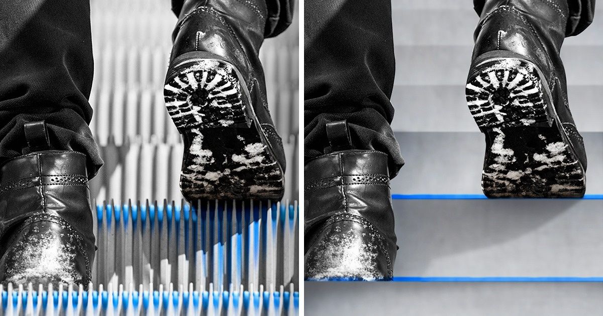 T’es-tu déjà demandé pourquoi les escalators du monde entier ont toujours des marches rainurées ?