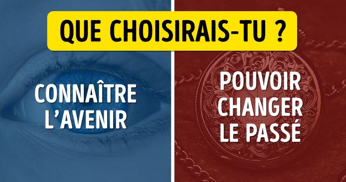 Fais des choix difficiles et découvre des aspects inattendus de ta personnalité