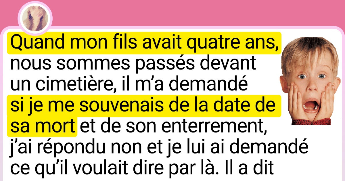 20 Histoires racontées par les enfants qui nous ont fait dresser les cheveux sur la tête