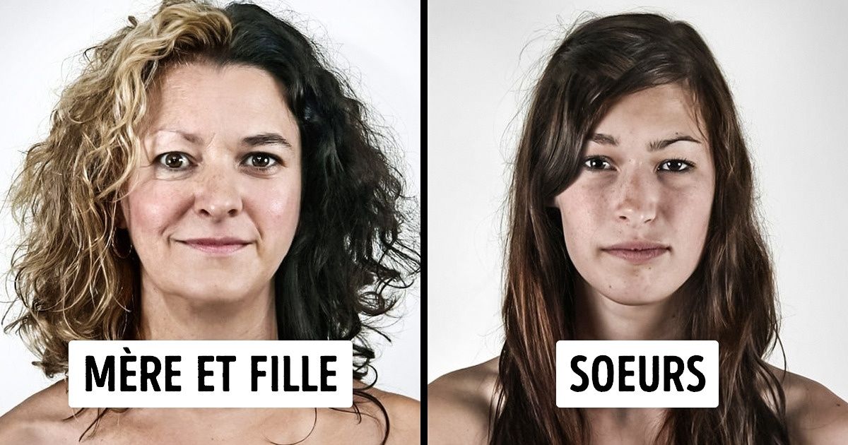 Un photographe réalise des portraits combinés avec des photos de famille pour démontrer à quel point nos gènes sont incroyables Un photographe réalise des portraits combinés avec des photos de famille pour démontrer à quel point nos gènes sont incroyables
