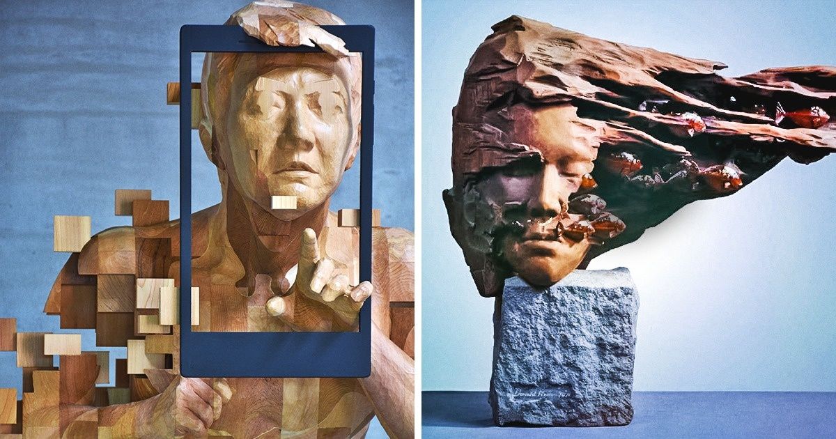 Un artiste taïwanais crée des sculptures humaines surréalistes en bois, et nous ne pouvons pas nous empêcher de les regarder