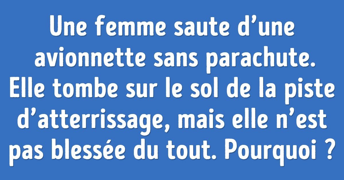 13 Énigmes qui te permettront d’exercer ton cerveau