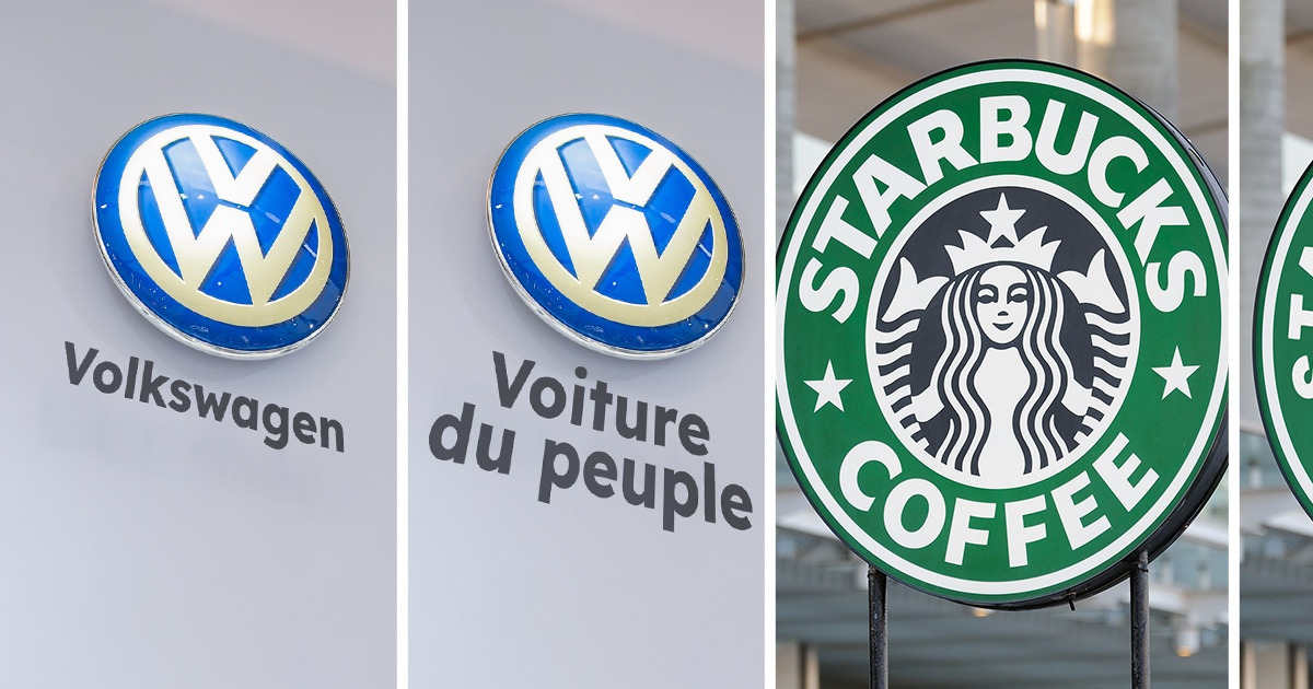 14 Traductions en français de marques auxquelles tu n’aurais peut-être pas pensé 14 Traductions en français de marques auxquelles tu n’aurais peut-être pas pensé