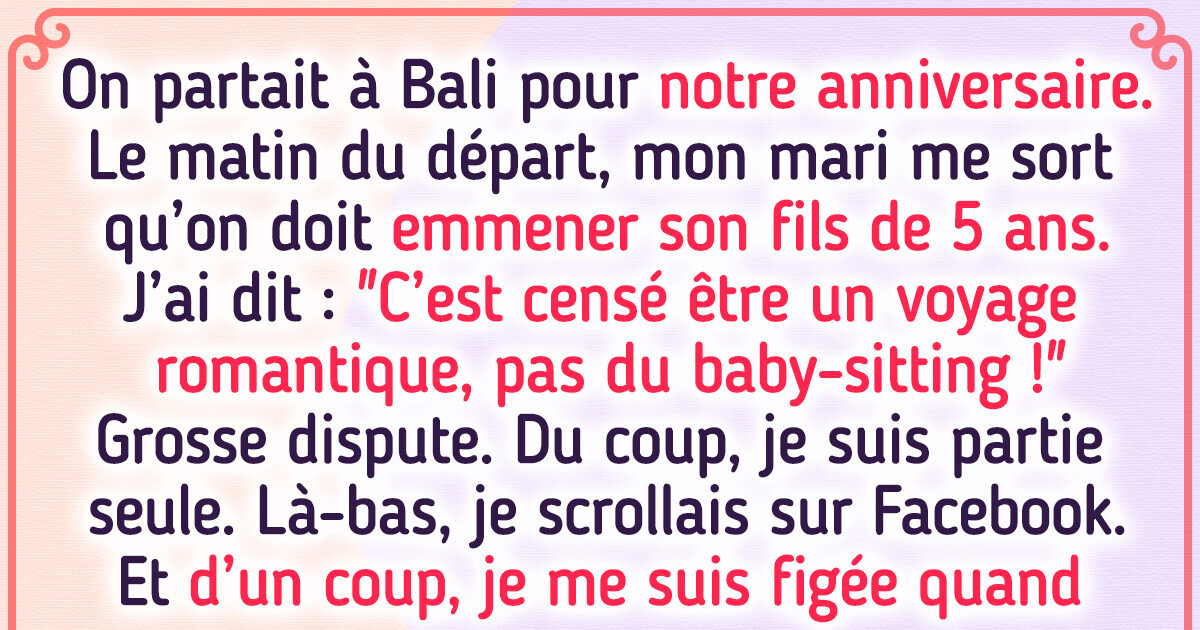 Je refuse de garder le fils de mon mari le jour de notre anniversaire de mariage Je refuse de garder le fils de mon mari le jour de notre anniversaire de mariage