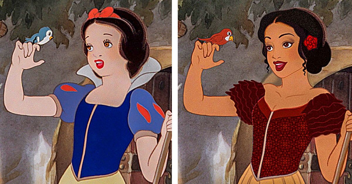 Un Artiste Nous Montre à Quoi Ressembleraient Les Princesses Disney Si Elles Avaient Dautres 