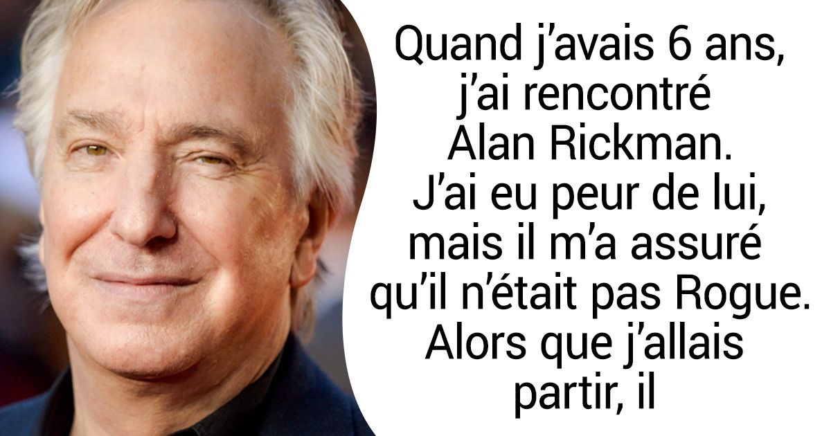 10 Anecdotes sur Alan Rickman qui prouvent que c’était un homme d’une immense gentillesse