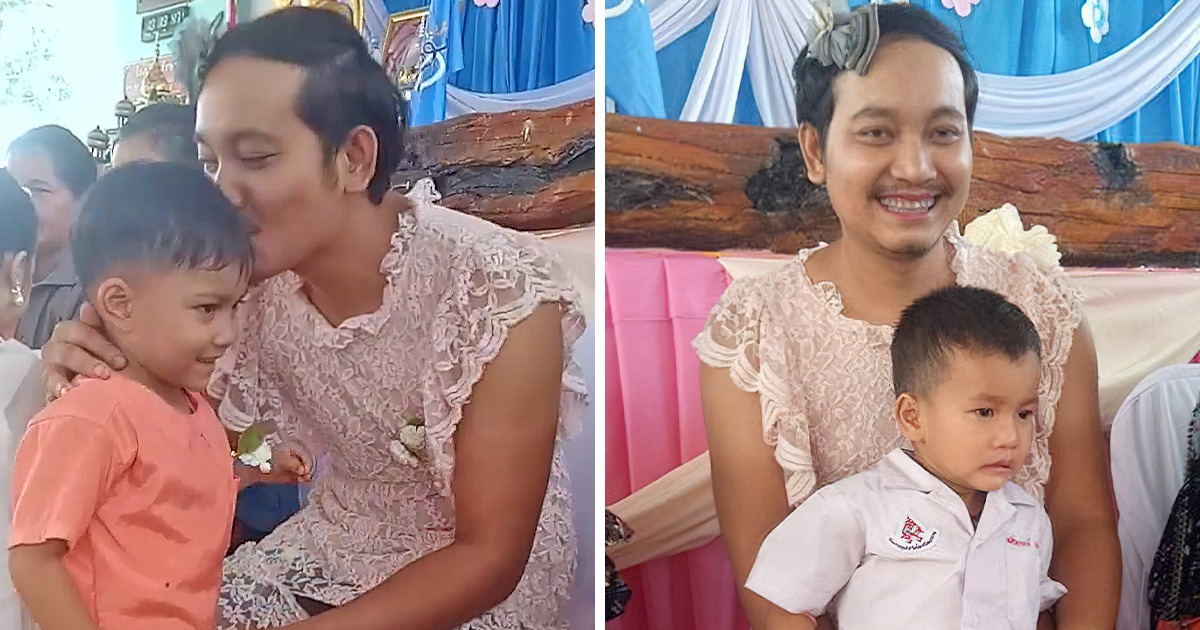 Un père célibataire est arrivé en robe à l’école de ses fils pour une raison très attendrissante Un père célibataire est arrivé en robe à l’école de ses fils pour une raison très attendrissante