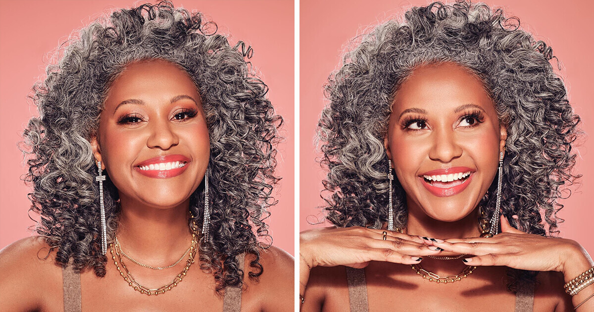 Cette influenceuse célèbre la beauté naturelle de ses cheveux gris et inspire la toile Cette influenceuse célèbre la beauté naturelle de ses cheveux gris et inspire la toile