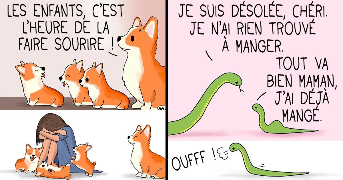 25 Illustrations d’un artiste qui montrent à quoi ressembleraient les relations humaines chez les animaux 25 Illustrations d’un artiste qui montrent à quoi ressembleraient les relations humaines chez les animaux