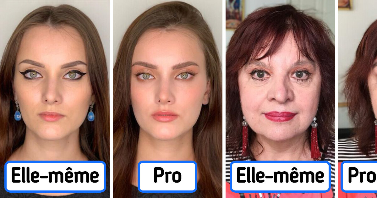 19 Photos qui mettent en évidence le contraste entre le maquillage de tous les jours et le maquillage professionnel 19 Photos qui mettent en évidence le contraste entre le maquillage de tous les jours et le maquillage professionnel