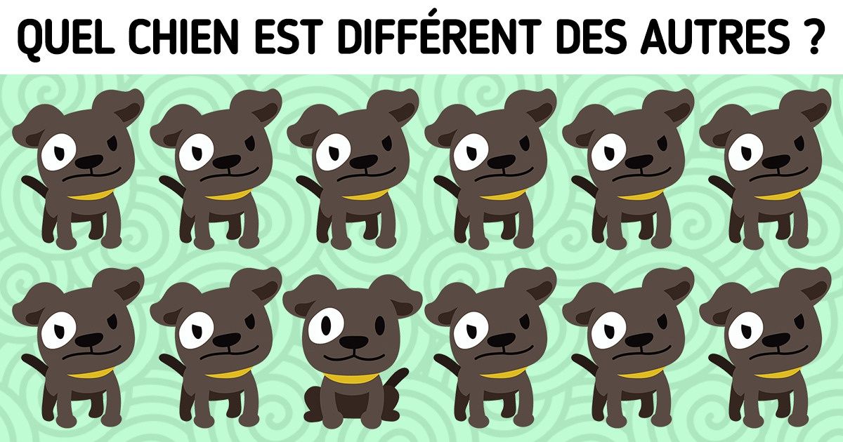 Quiz : découvre l’image différente des autres en moins de 7 secondes Quiz : découvre l’image différente des autres en moins de 7 secondes