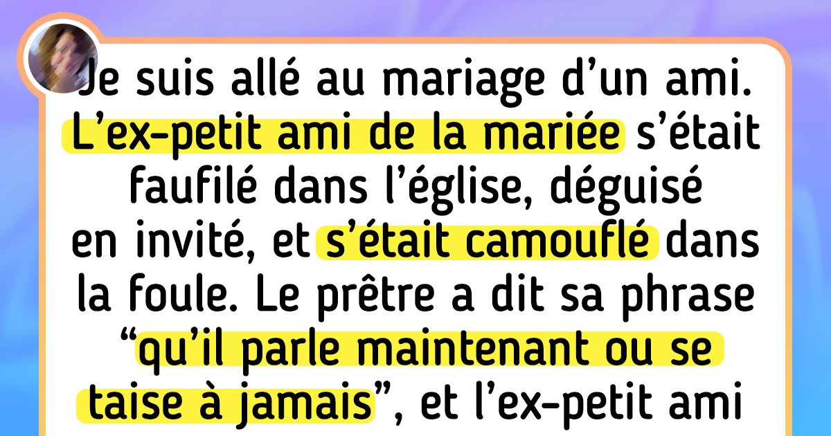 18 Invités de mariage qui ont été témoins non pas de l’amour, mais d’un feuilleton dramatique