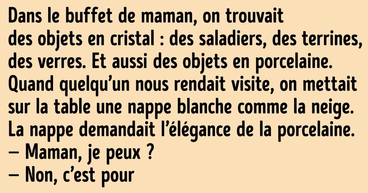 Une histoire très touchante sur le syndrome de la vie reportée