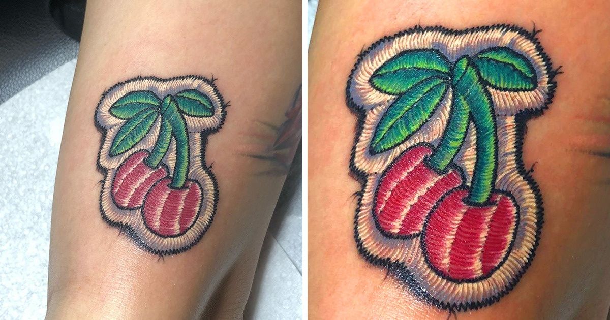 Un artiste coréen réalise des tatouages qui ressemblent à des patchs cousus à même la peau