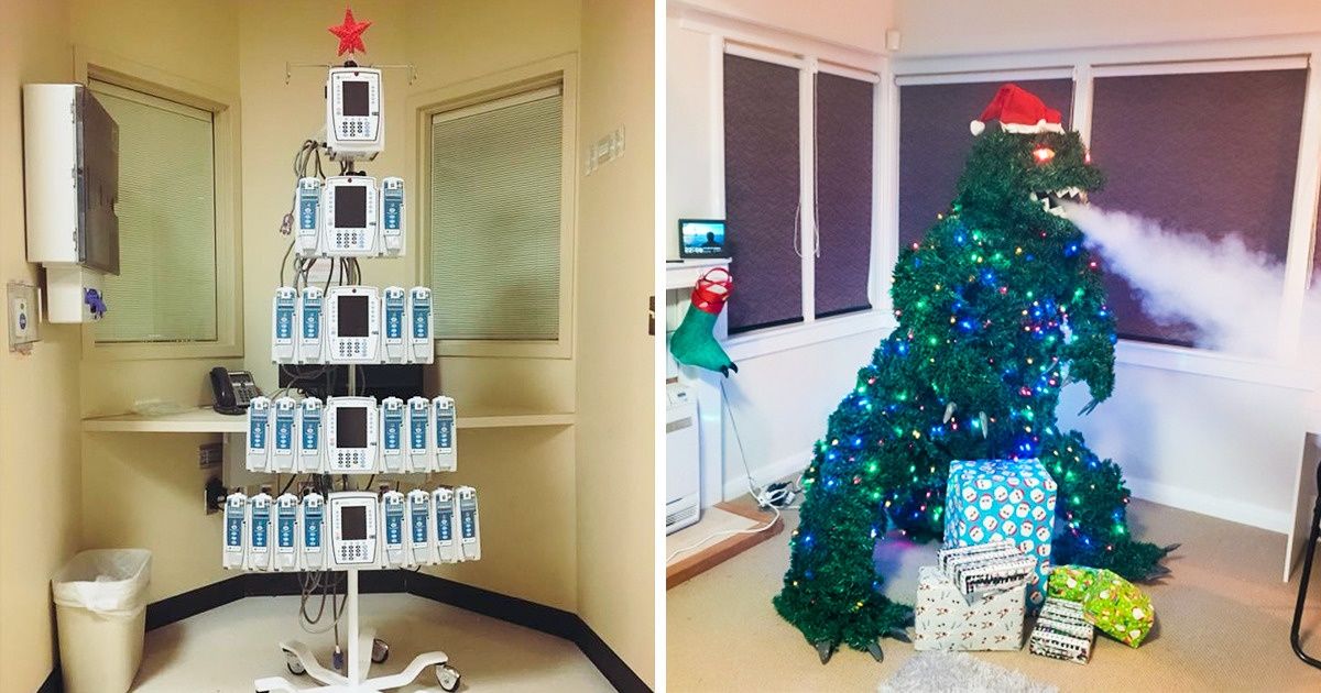 20 Internautes ont partagé des photos de sapins de Noël originaux qu’ils ont installés chez eux ou aperçus dans la rue