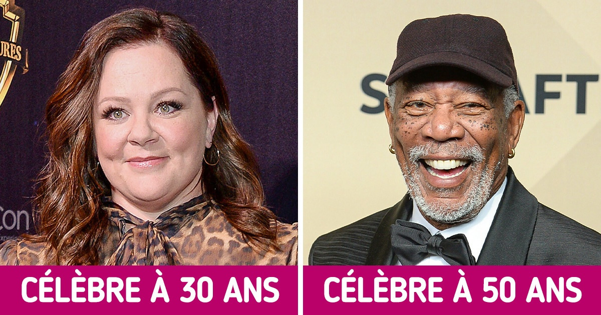 10 Célébrités qui n’ont pas abandonné leur rêve et ont connu le succès après la trentaine