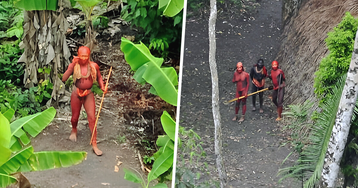 Un drone capture des images rares de personnes isolées, coupées du monde