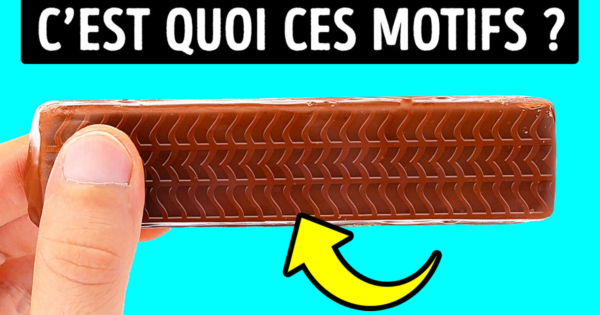 Pourquoi y a-t-il Des Motifs Sous Les Barres Chocolatées + 16 Autres Réponses à Tes Questions Pourquoi y a-t-il Des Motifs Sous Les Barres Chocolatées + 16 Autres Réponses à Tes Questions