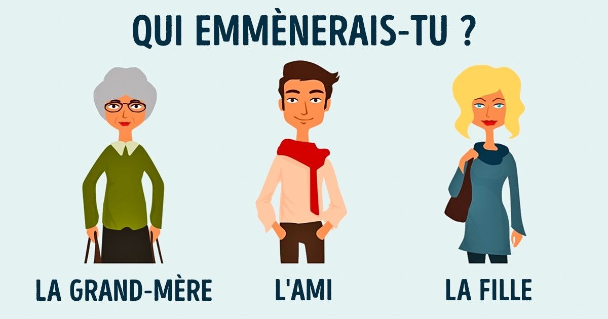 Qui emmènerais-tu ?
