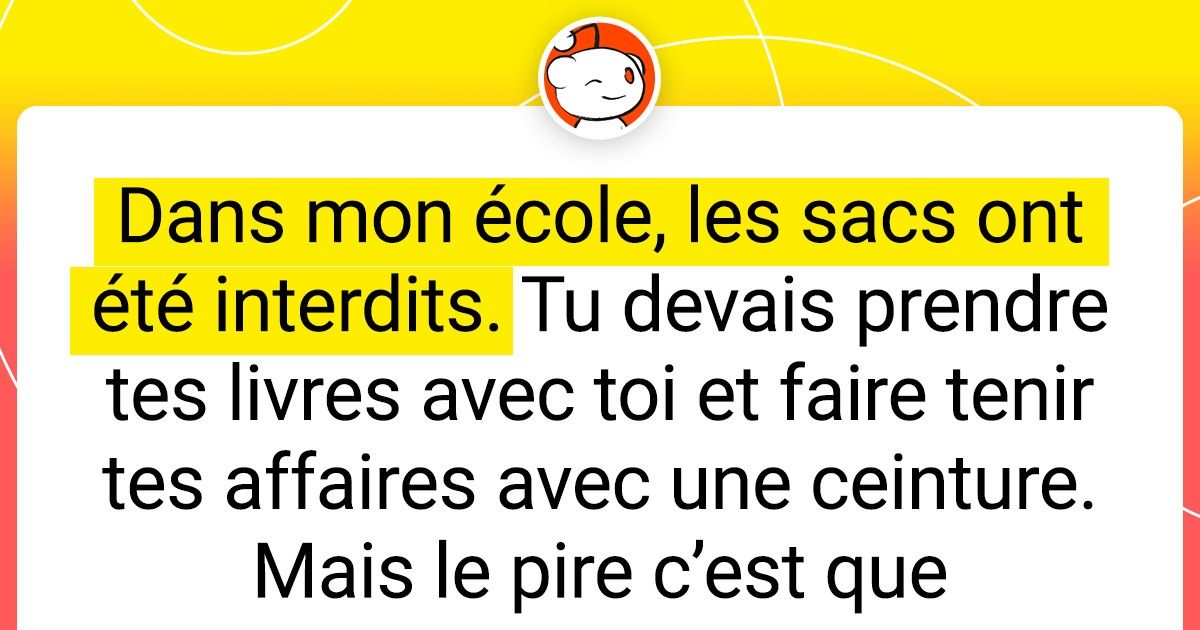 19 Adultes partagent certaines règles absurdes de leurs anciens établissements scolaires