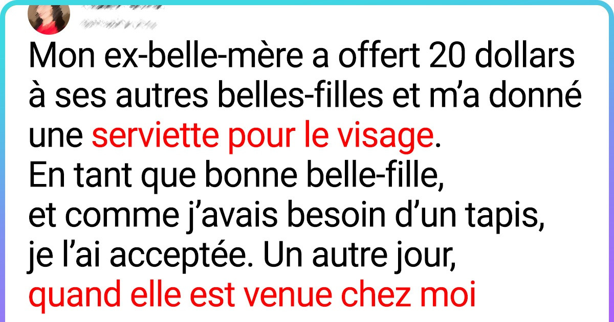 16 Internautes se remémorent les plus “beaux” cadeaux reçus de la part de leurs belles-mères 16 Internautes se remémorent les plus “beaux” cadeaux reçus de la part de leurs belles-mères