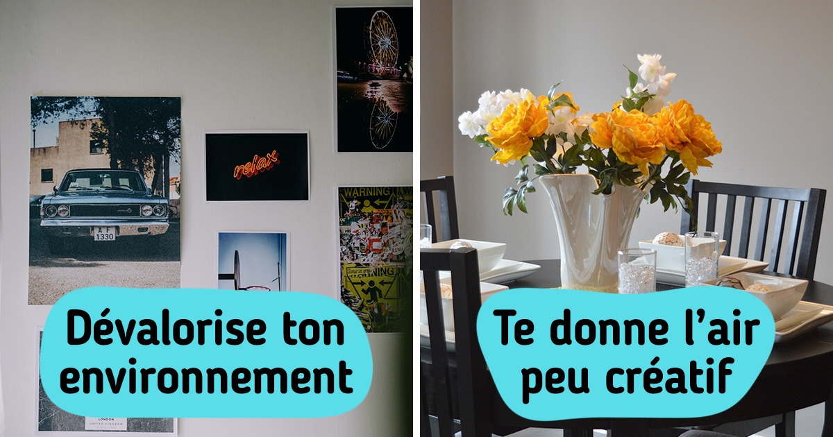 12 Tendances en matière de décoration qui donnent un aspect vieillot et bon marché à ta maison