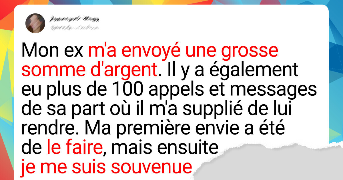 Mon ex-mari m’a accidentellement envoyé de l’argent et je ne le lui rendrai pas Mon ex-mari m’a accidentellement envoyé de l’argent et je ne le lui rendrai pas