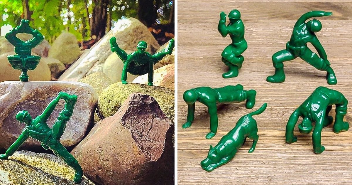 Un artiste crée des soldats de plomb faisant des poses de yoga pour aider les anciens combattants