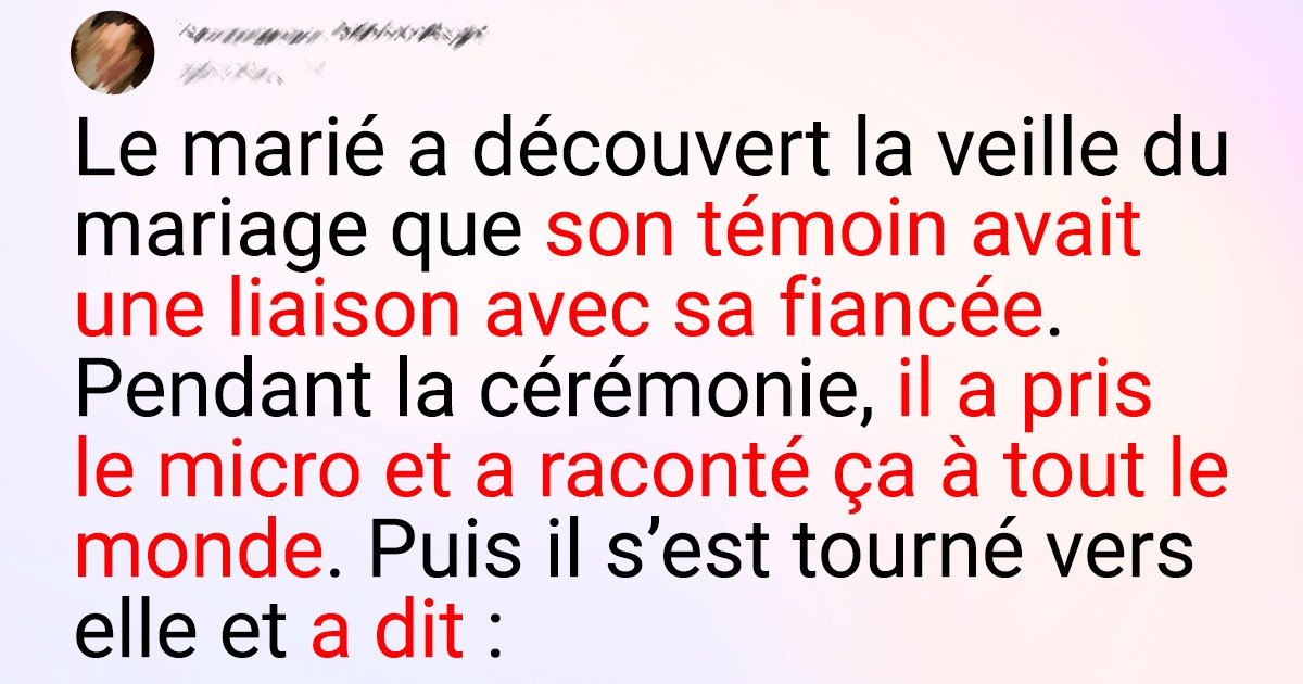 20 Invités à un mariage racontent ce qui peut se passer lorsque quelqu’un se lève et dit “Je m’y oppose”
