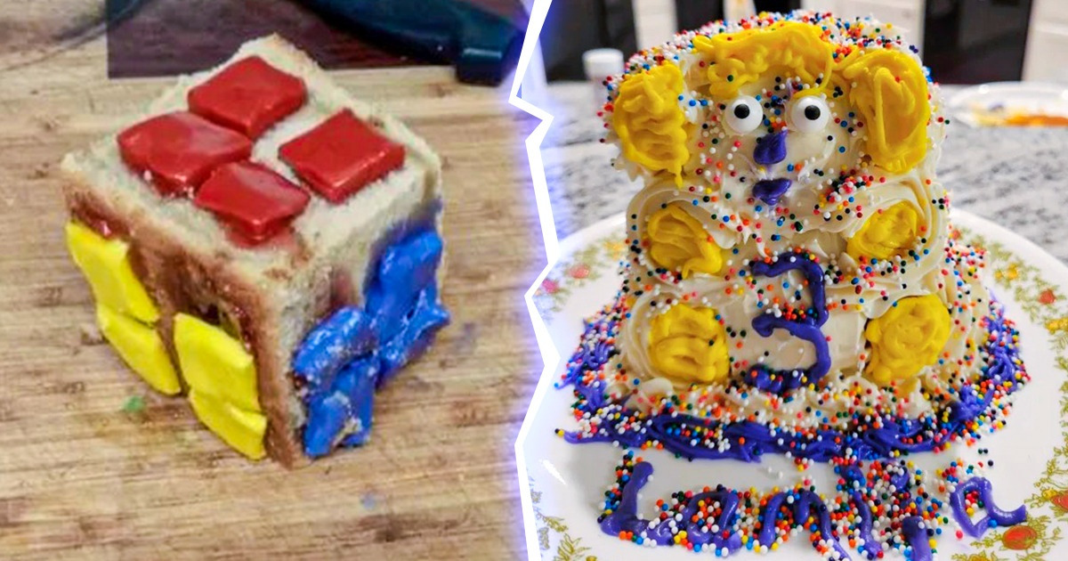 20 Gâteaux qui se voulaient des œuvres d’art, mais qui ont fini en désastre sucré