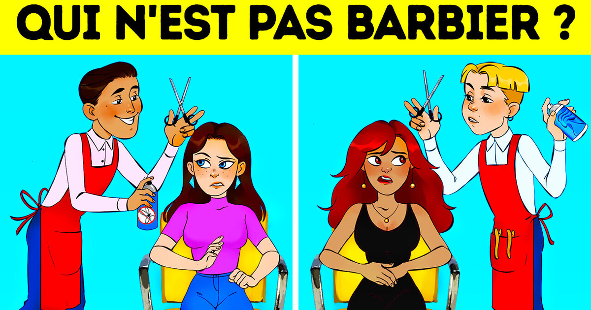 Énigmes (vignette Qui n’est pas barbier ?)