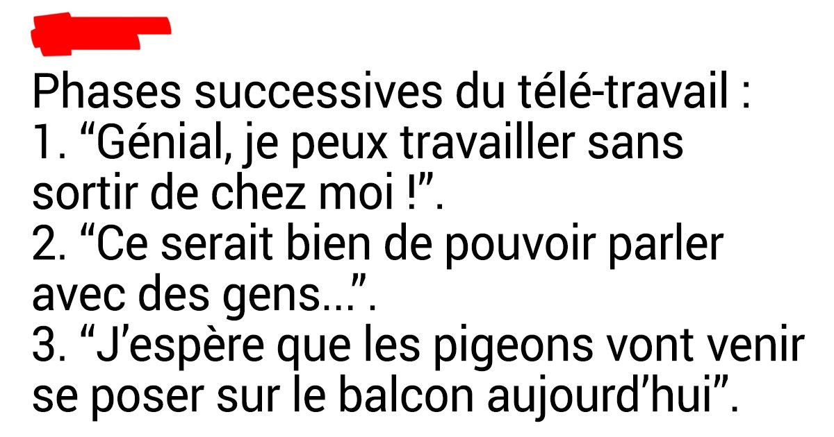 22 tweets pleins de justesse qui dévoilent la face cachée du télétravail