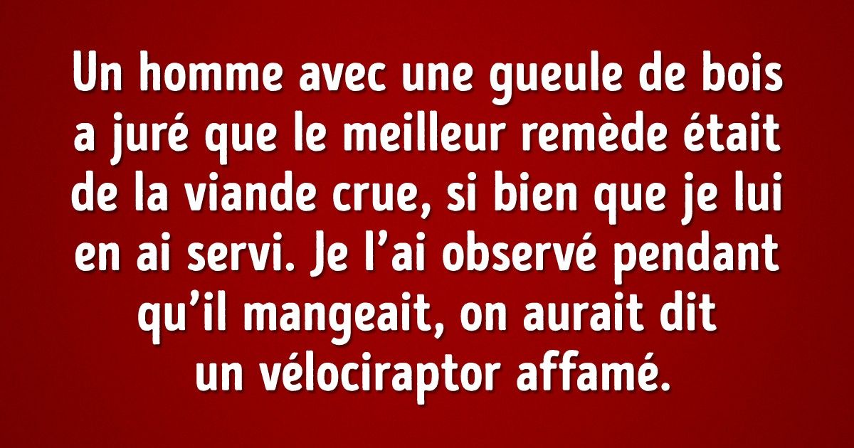 Les utilisateurs de Reddit ont partagé les demandes les plus étranges qu’ils ont reçues, en tant que serveurs, et on ne sait pas s’il faut en rire ou en pleurer Les utilisateurs de Reddit ont partagé les demandes les plus étranges qu’ils ont reçues, en tant que serveurs, et on ne sait pas s’il faut en rire ou en pleurer