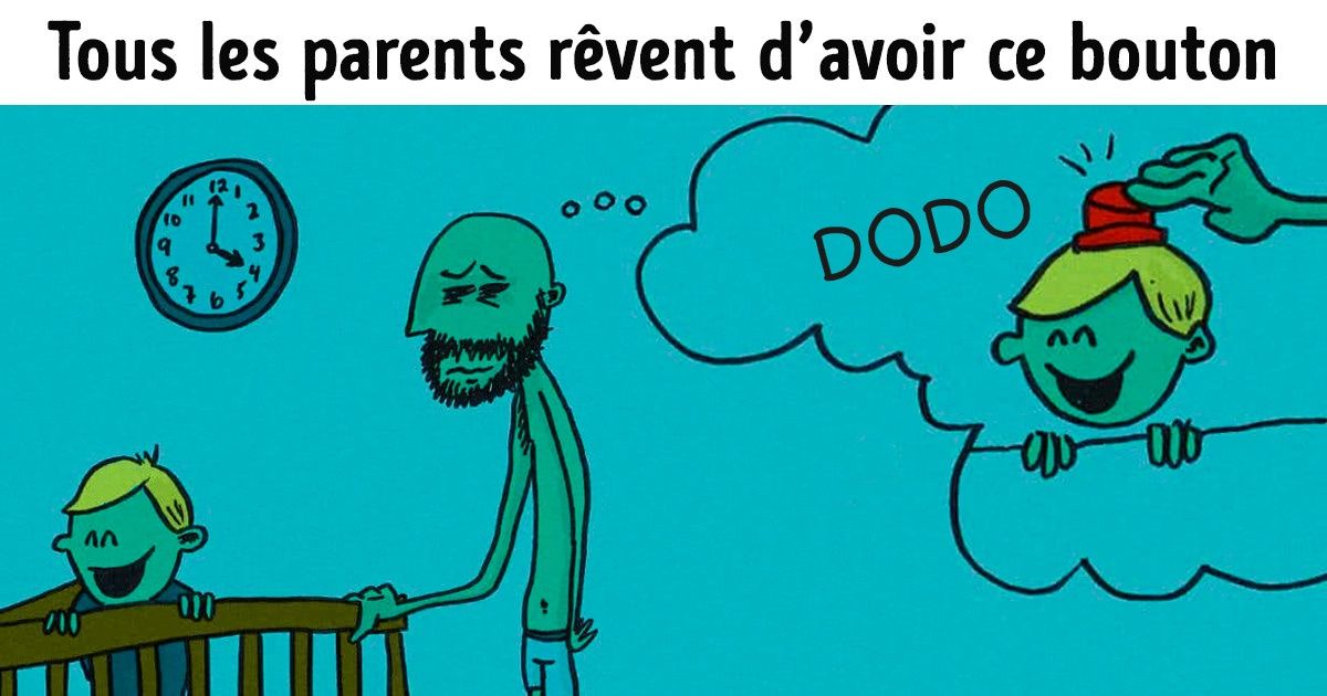 Un papa de deux enfants a dessiné ses journées de congé de paternité