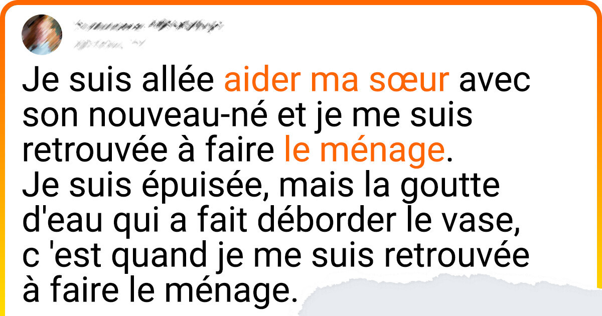 Je suis venue de l’étranger pour aider ma sœur avec son bébé et j’ai fini par devenir son esclave Je suis venue de l’étranger pour aider ma sœur avec son bébé et j’ai fini par devenir son esclave